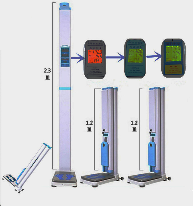 HLZ-12超声波身高体重测量仪/可折叠超声波医院体检机(图2)